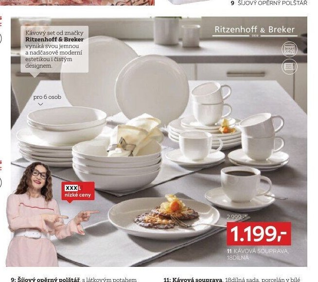 Kávová souprava, 18dílná