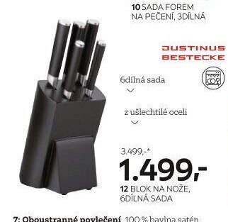 Blok na nože, 6dílná sada
