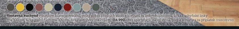 Vestavná kuchyně v matném bílém provedení