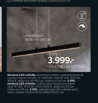 Závěsné LED svítidlo