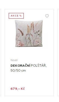 Novel DEKORAČNÍ POLŠTÁŘ, 50/50 cm