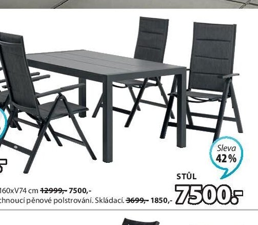 ZAHRADNÍ STŮL HAGEN A KŘESLO MYSEN