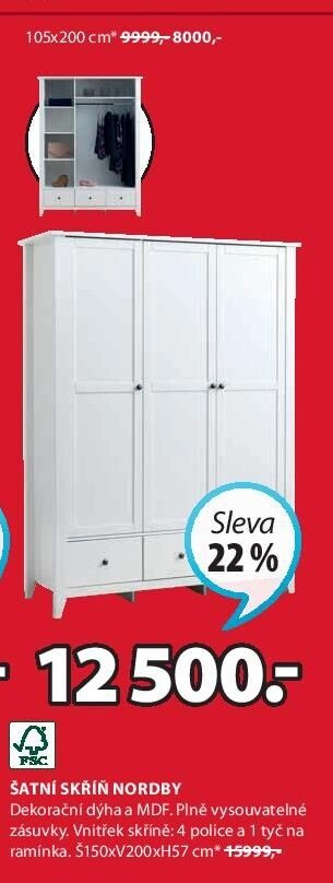 ŠATNÍ SKŘÍŇ NORDBY