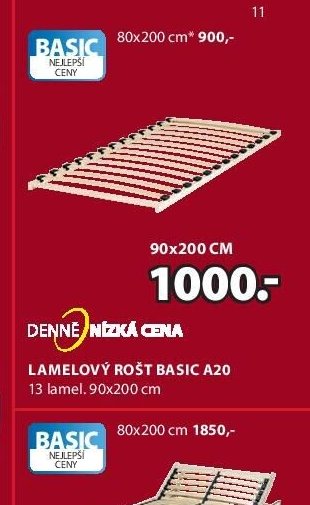 Lamelový rošt BASIC A20