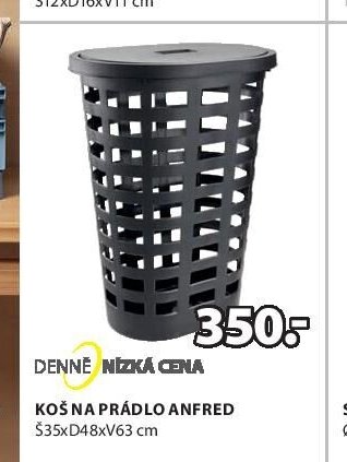 Koš na prádlo ANFRED 35xD48xV63 cm