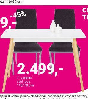 Jídelní stůl, cca 110/70 cm