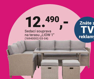 Sedací sestava na terasu „LIOW 1“