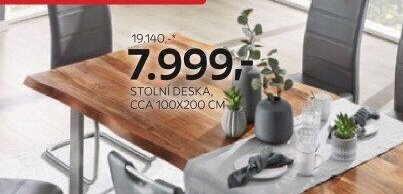 Stolní deska, cca 100x200 cm