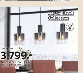 Závěsné svítidlo, délka cca 90 cm