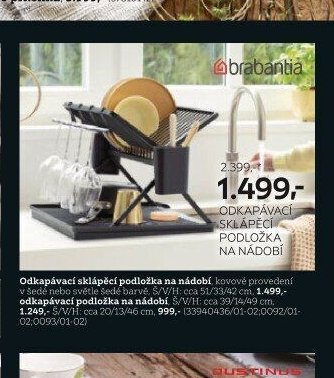 Odkapávací sklápěcí podložka na nádobí