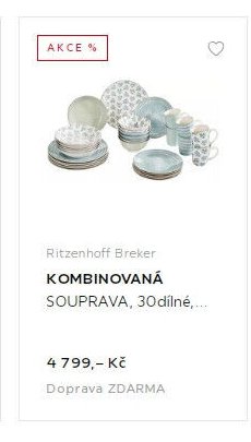 Ritzenhoff Breker KOMBINOVANÁ SOUPRAVA, 30dílné