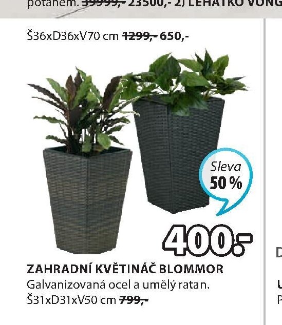 ZAHRADNÍ KVĚTINÁČ BLOMMOR