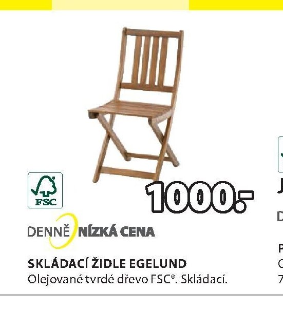 SKLÁDACÍ ŽIDLE EGELUND