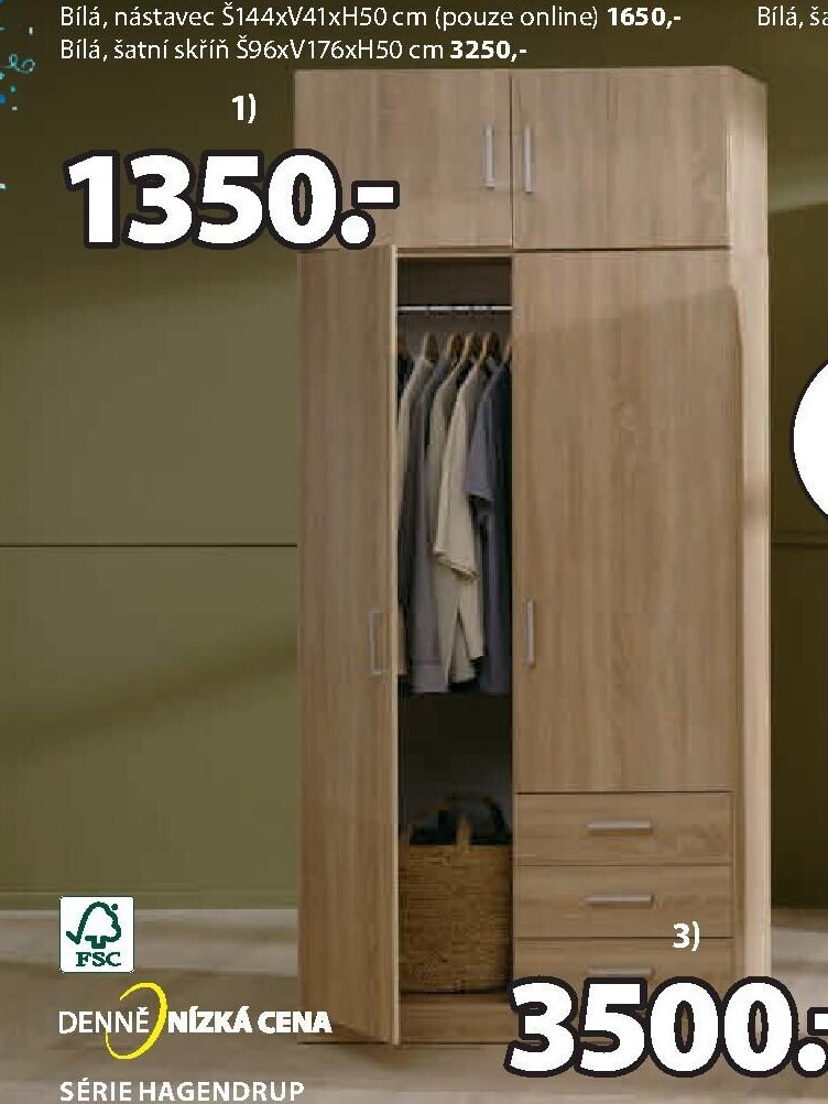 Šatní skříň HAGENDRUP 1)