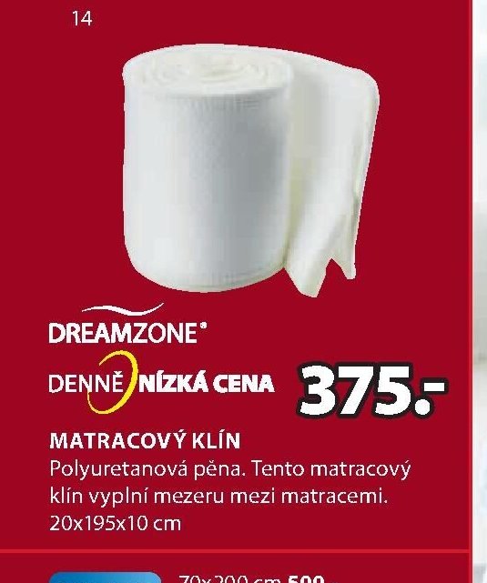 Matracový klín Dreamzone