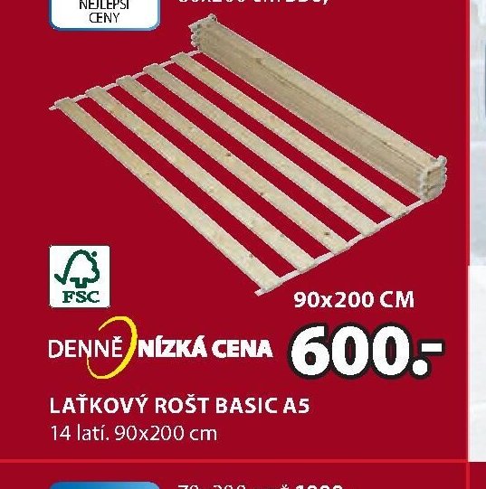 Laťkový rošt Basic A5