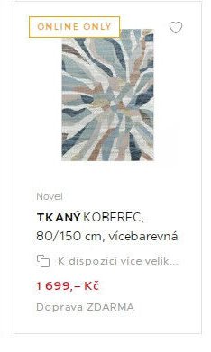 Novel TKANÝ KOBEREC, 80/150 cm, vícebarevná