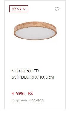 STROPNÍ LED SVÍTIDLO, 60/10,5 cm