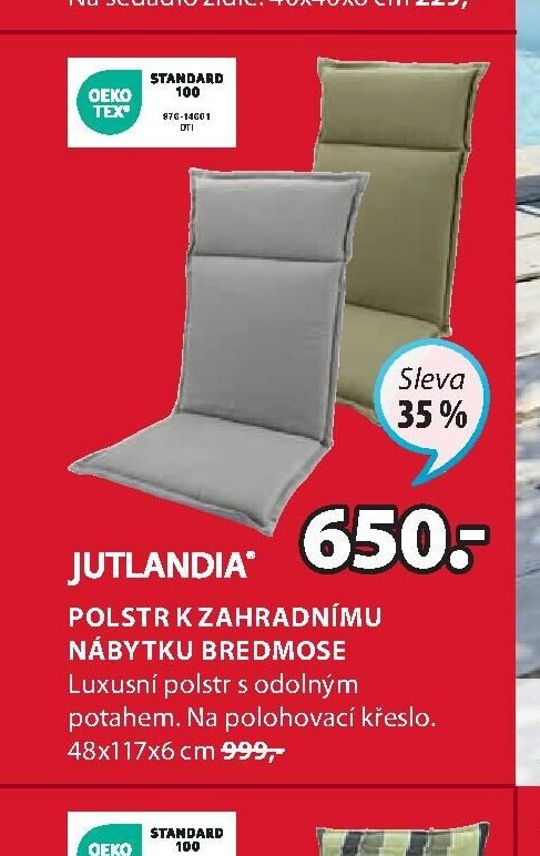 Polstr k zahradnímu nábytku BREDMOSE