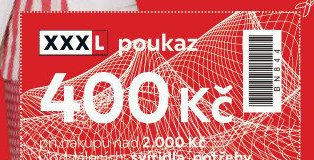 XXXL poukaz 400 Kč