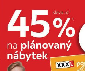 Sleva až 45 % na plánovaný nábytek