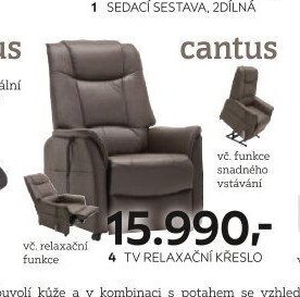 4 tv relaxační křeslo