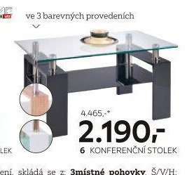 6 konferenční stolek
