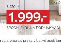 Spodní skříňka pod umyvadlo