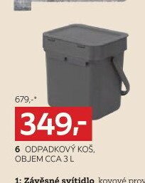 Odpadkový koš, objem cca 3 l