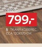 Tkaný koberec, cca 120x170 cm