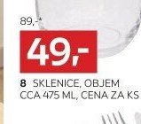 8 sklenice, objem cca 475 ml
