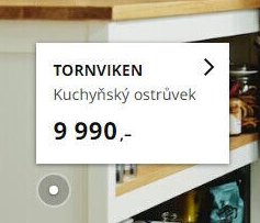 TORNVIKEN Kuchyňský ostrůvek