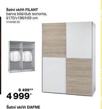 Šatní skříň FILANT