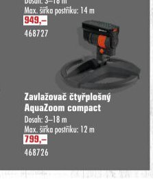 Zavlažovač čtyřplošný AquaZoom compact