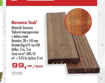 Borovice Teak
