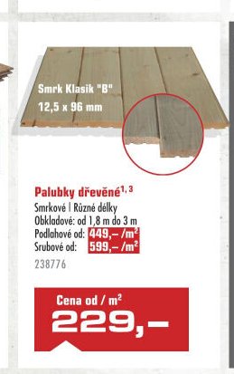 Palubky dřevěné