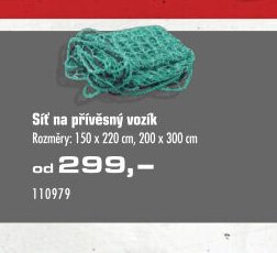Síť na přívěsný vozík