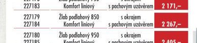 Žlab podlahový 850 Komfort liniový
