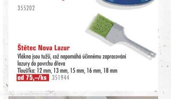 Štětec Nova Lazur