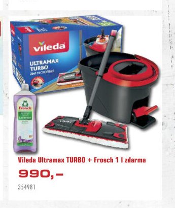 Vileda Ultramax TURBO + Frosch 1 l zdarma