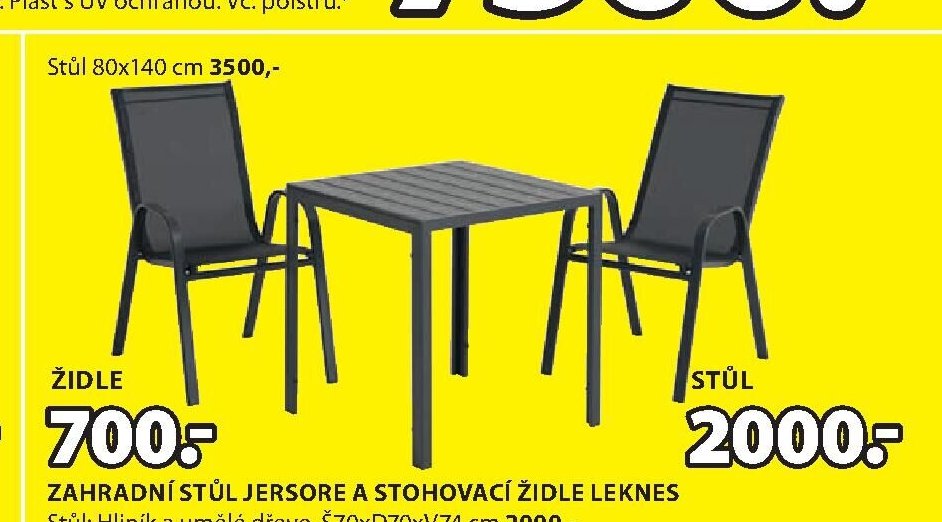 ZAHRADNÍ STŮL JERSORE