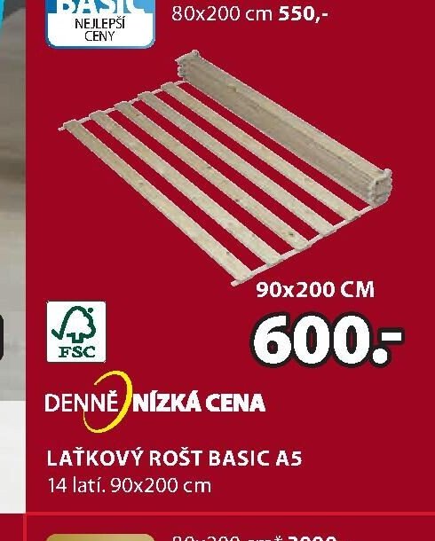 Laťkový rošt BASIC A5