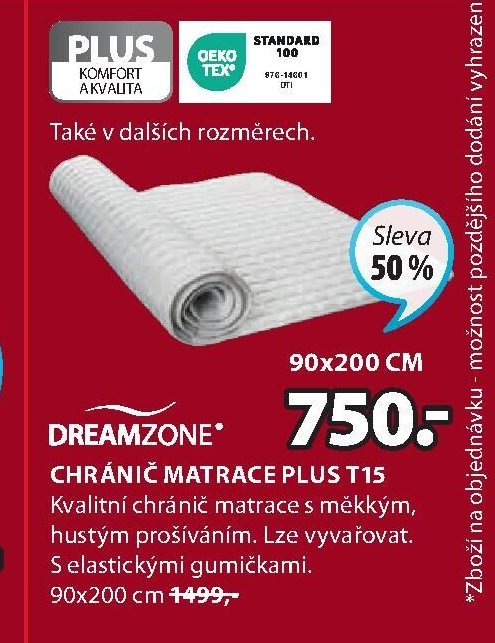 Chránič matrace DREAMZONE PLUS T15