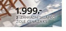 Zahradní skládací židle