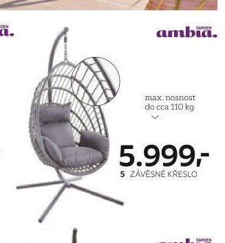 5 ZÁVĚSNÉ KŘESLO