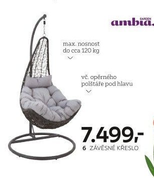6 ZÁVĚSNÉ KŘESLO