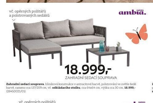 Zahradní sedací souprava