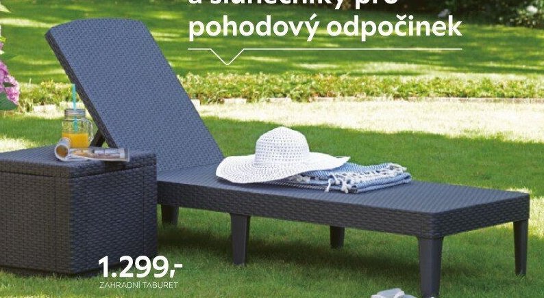 Zahradní polohovací lehátko