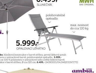 Opalovací lehátko