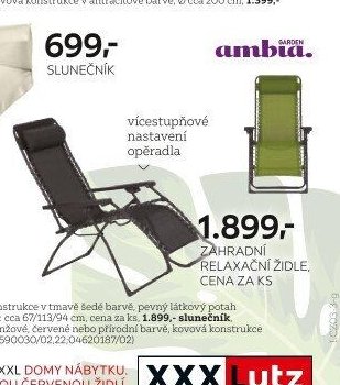 Zahradní relaxační židle